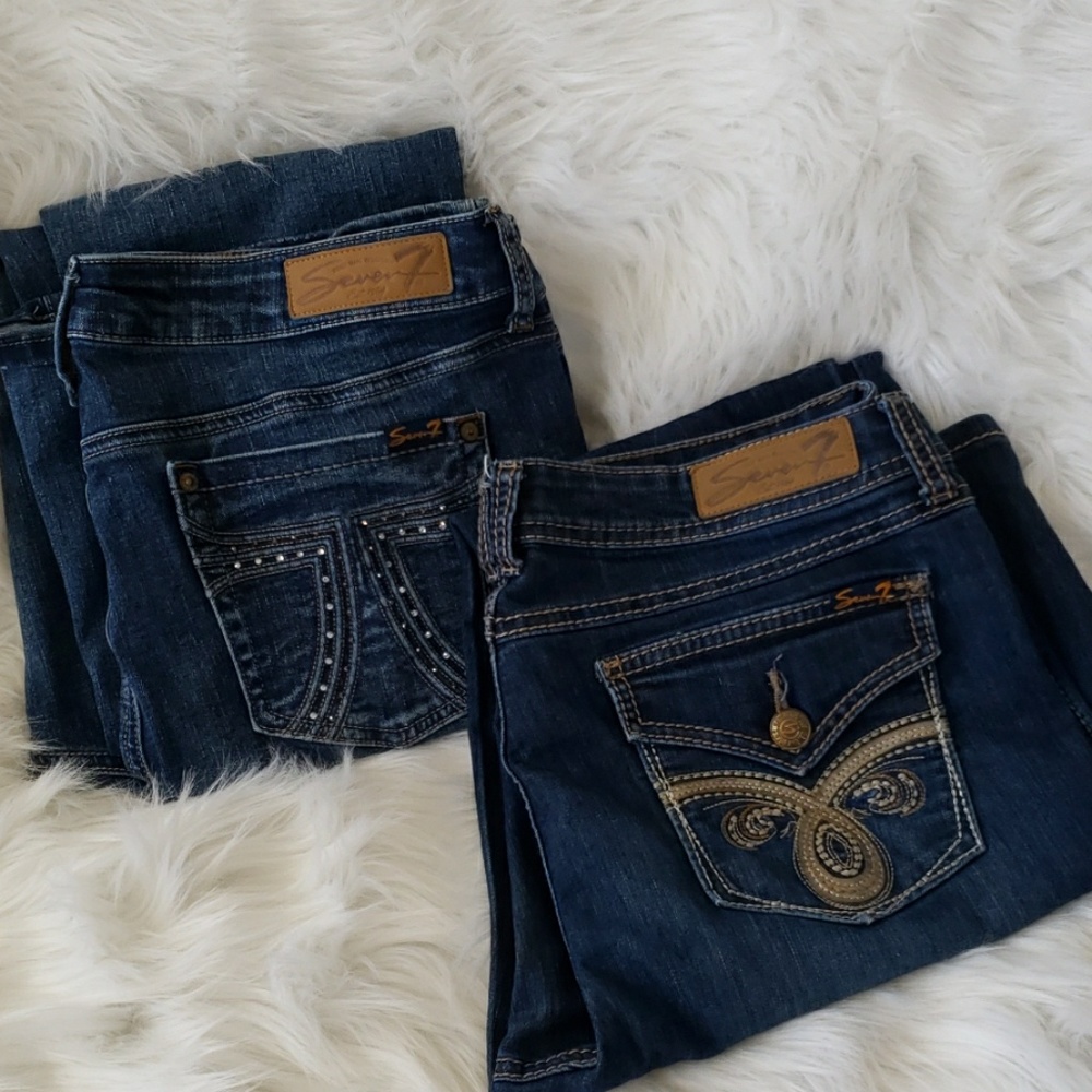 2 pair Seven7 jeans